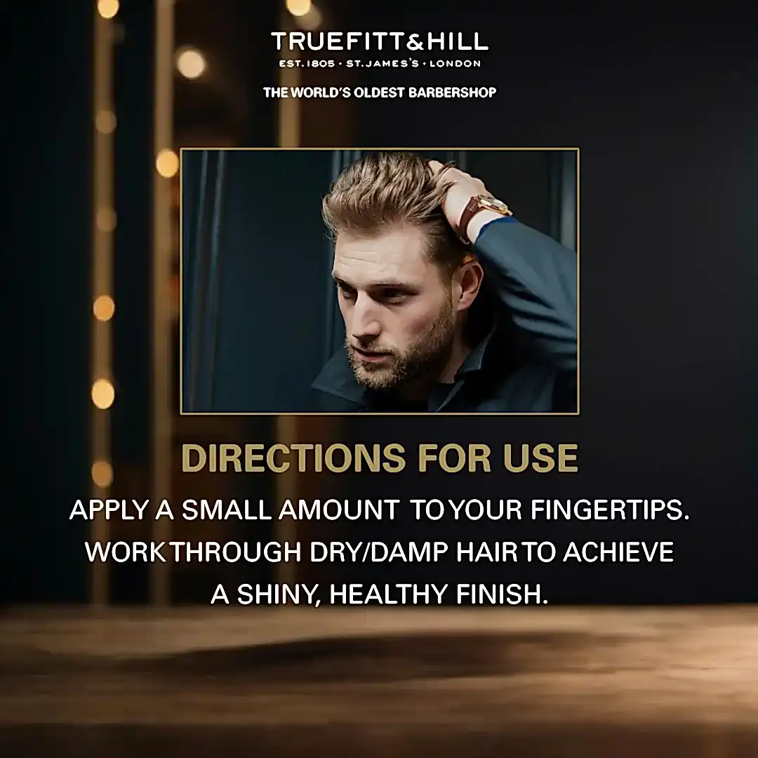 Truefitt & Hill Brilliantine Pomade Hair Styling Gel for Men 100gm