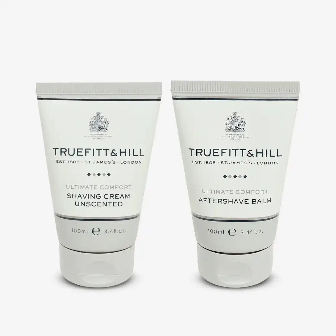 Truefitt & Hill Ultimate Comfort Aftershave Balm &  Shaving Cream for Men 100gm