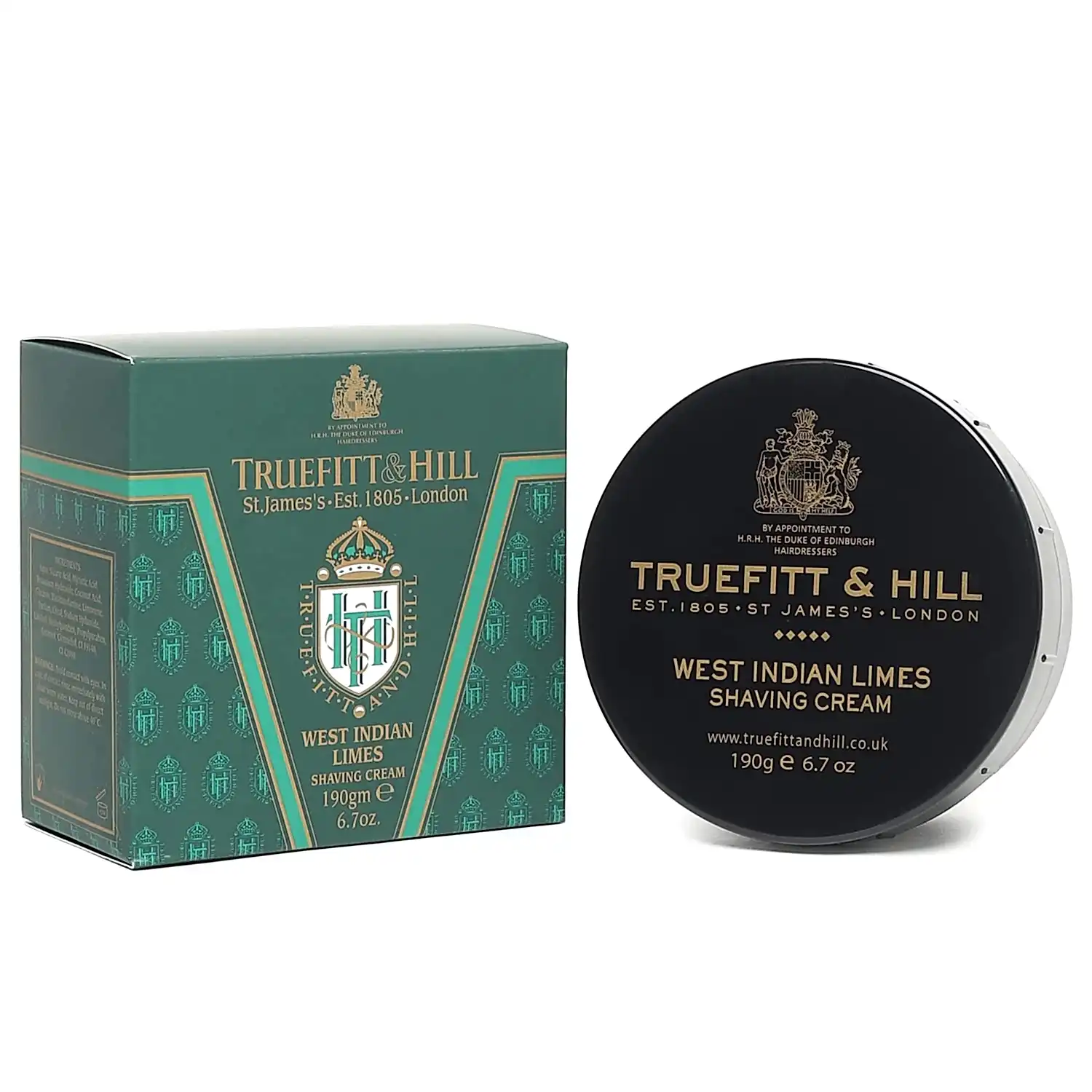 Truefitt & Hill West Indian Limes Shaving Cream Bowl for Men 190gm
