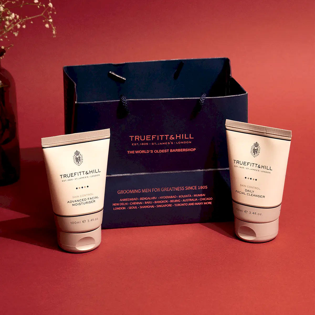 Truefitt & Hill Ultimate comfort Facial Gift Set for Men| Mens Gift Set| Festive Gifting