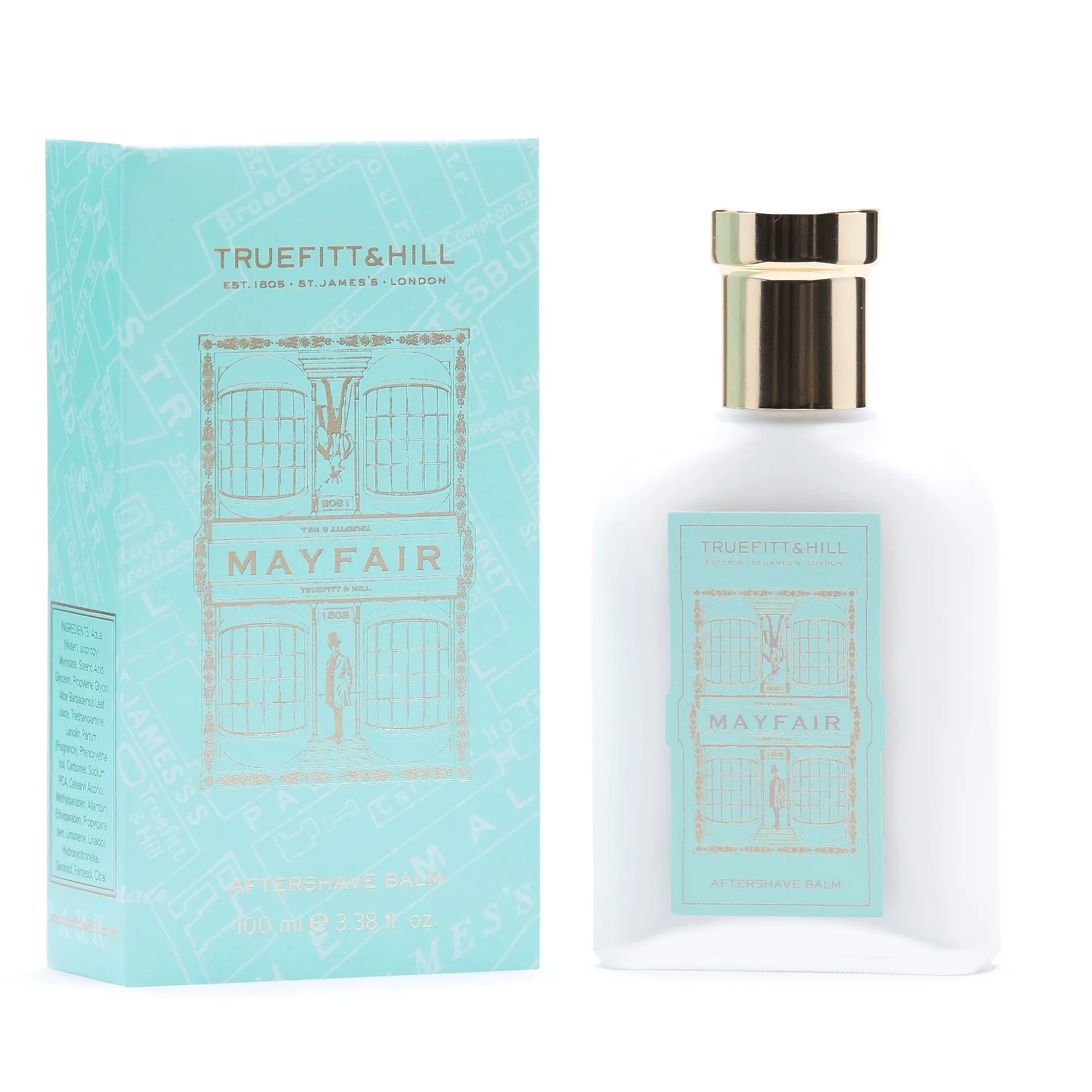 Truefitt & Hill Mayfair Aftershave Balm for Men 100ml | Aloe Vera Extracts | For all skin Types