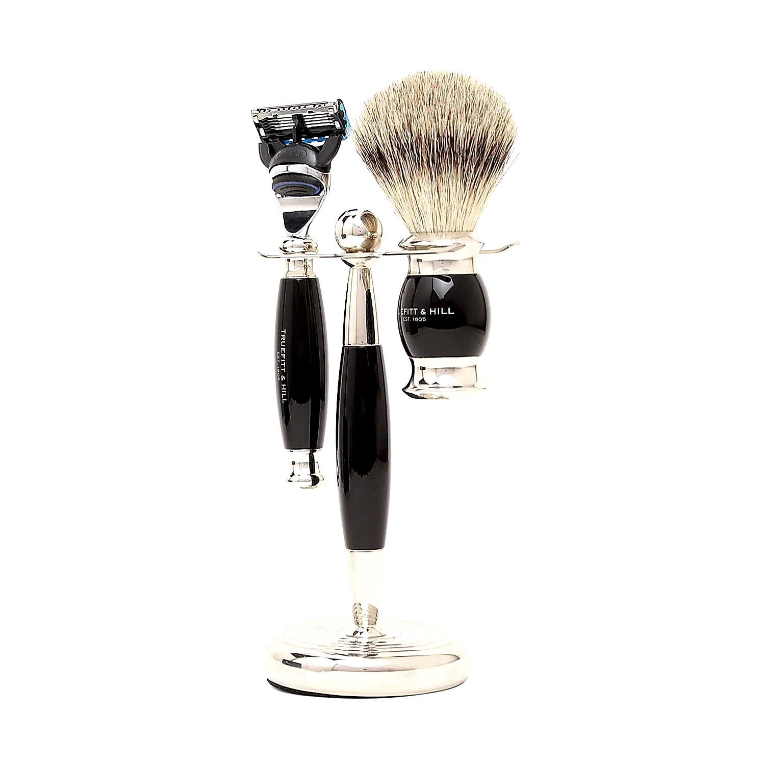 Truefitt & Hill Edwardian Collection Ebony Fusion Shaving Set