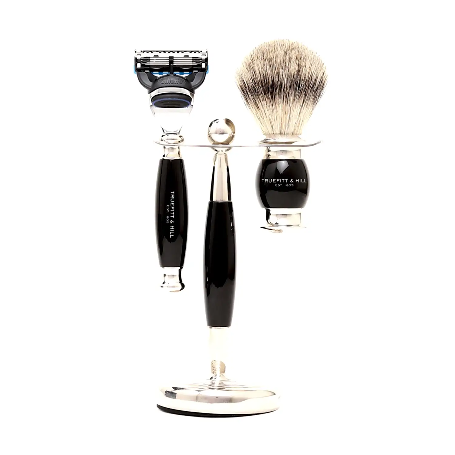 Truefitt & Hill Edwardian Collection Ebony Fusion Shaving Set