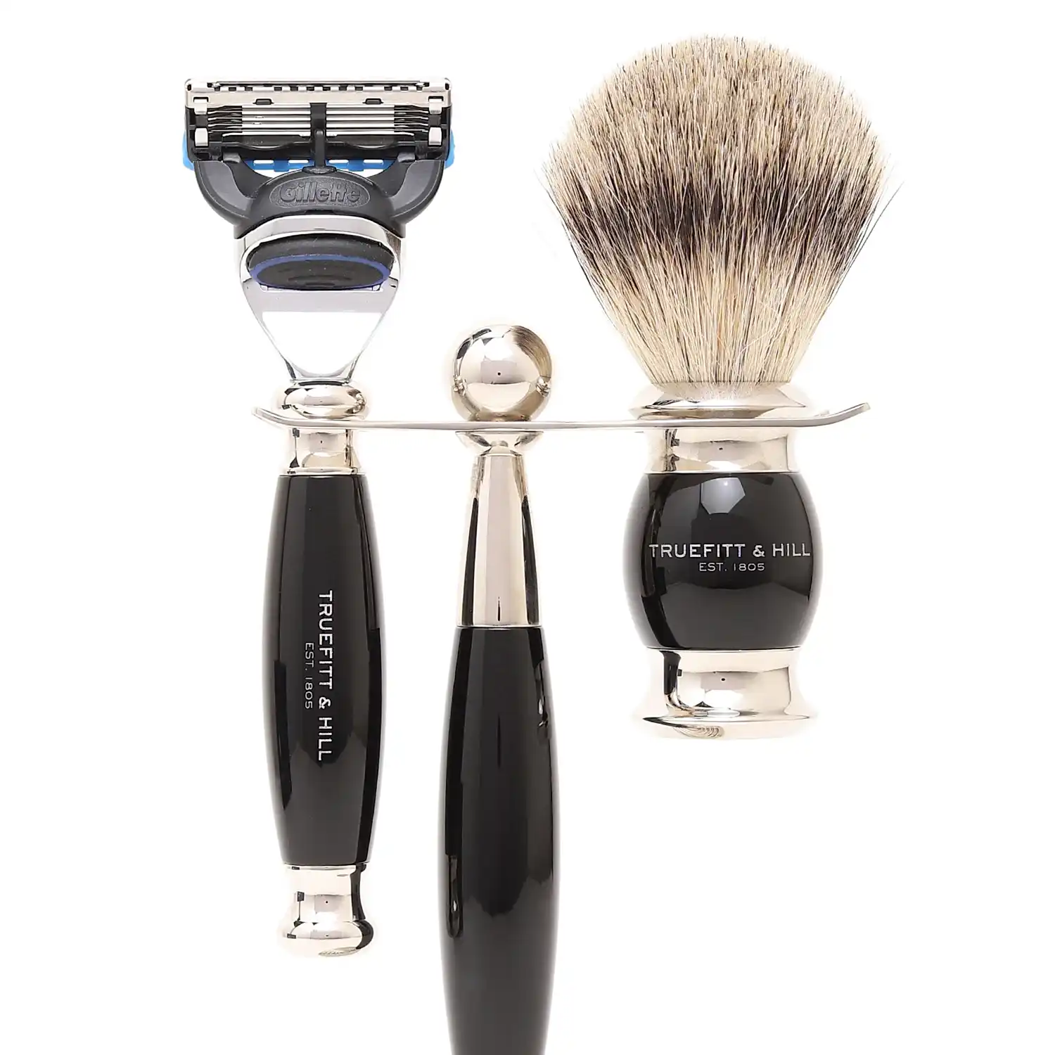 Truefitt & Hill Edwardian Collection Ebony Fusion Shaving Set